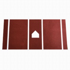 Home Plate Mat 3/4 Inch x 6 x12 Ft.