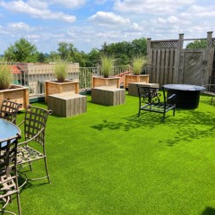 Soft Landing Artificial Grass Turf Roll 12 Ft wide per SF