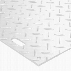MambaMat Ground Protection Mat Natural 1/2 Inch x 3x6 Ft. corner with hand holes