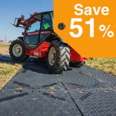 Greatmats Ground Protection Mat 1/2 Inch x 4x8 Ft.
