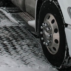 Ground Protection Mats 2x6 ft Black Ground protection mats truck in snow