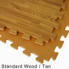 Wood Grain Foam Tiles Reversible 1/2 Inch x 2x2 Ft.