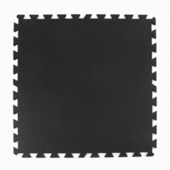 Interlocking Rubber Tile Gmats Black 1/2 Inch x 3x3 Ft.