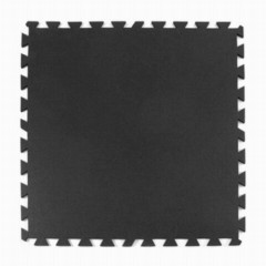 Geneva Rubber Tile Black 3/8 Inch x 3x3 Ft.