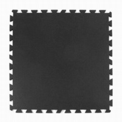 Geneva Rubber Floor Tiles 3/8 Inch Black.