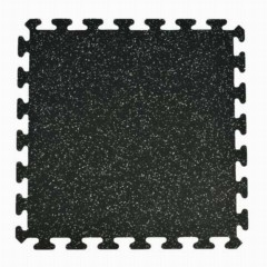 Interlocking Rubber Floor Tiles Gmats Light Gray 3/8 Inch x 2x2 Ft.