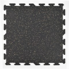 Interlocking Rubber Tile 10% Tan/Brown 8mm x 2x2 Ft.