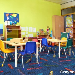 Kids Carpet Tiles crayon classroom install