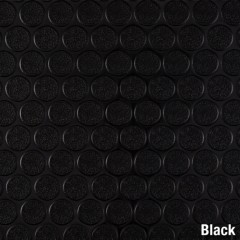 Close up of LonCoin II Featherweight Commercial Vinyl Roll 8x60 Ft. in Black