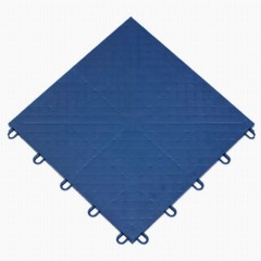 Indoor Court Tile Solid Surface 1/2 Inch x 1x1 Ft. blue tile angle view
