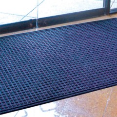 Aqua Block Carpet Entrance Mat 24.25x34.5 Inches in Blue entrance install