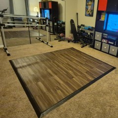 EZ Portable Dance Floor Tile Espresso Oak home dance floor