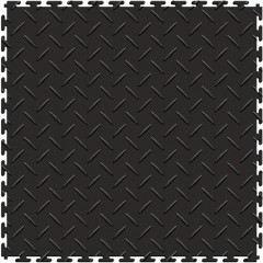 black diamond plate floor tile