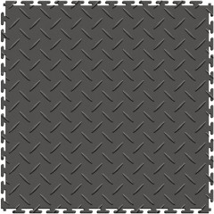 dark gray diamond plate floor tile