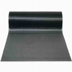 Envelor Circle Perforated Rubber Floor Mat, 40 x 80 - Black