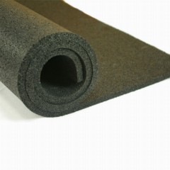 Plyometric Rubber Roll Geneva 1/2 Inch Black Per SF