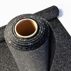 Rubber Flooring Roll Geneva 1/2 Inch Black Per SF