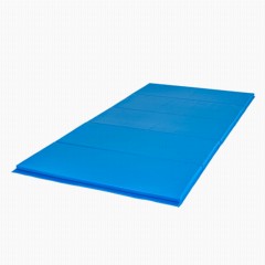 Safety Folding Gym Mat PE Foam 2 Inch x 6x12 Ft. V4 in royal blue full opened up