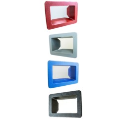Safety Wall Pad Cutout 4x6 Inch red, gray, blue, black color options