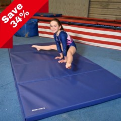 4x8 Ft Gym Mats x 2 inch 4V 18 oz Gymnastics Mat Exercise Fitness