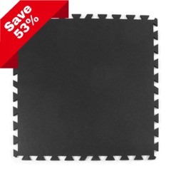 Rubber Gym Floor Mat Tile Utility 8 mm Black Mix