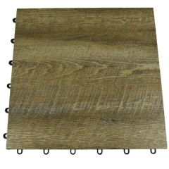 SnapLock Dance Floor XL Premium Tiles 1/2 Inch x 18x18 Inches full in in Smoked Oak