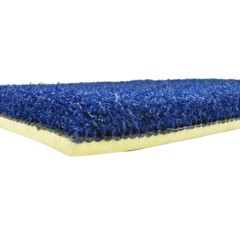 Greatmats Gym Turf Value 3/4 Inch x 15 Ft. Wide 5 mm Foam - Florida Blue Side View