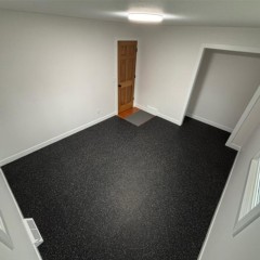 Rubber Tile Interlocking 10% Color CrossTrain 1/4 Inch x 2x2 Ft. Pacific home gym