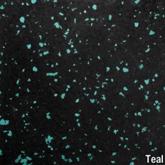 Teal close-up of the Straight Edge Tile 10% Color Custom 1/4 Inch x 2x2 Ft.