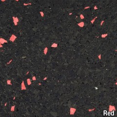 Rubber Tile Interlocking 2x2 Ft 3/8 Inch 10% Color Stocked Pacific red 96