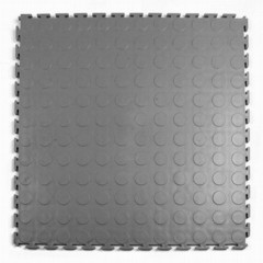 Warehouse Floor Coin PVC Tile Gray 1/4 Inch x 20x20 Inches