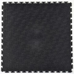 Smooth Top PVC Interlocking Black Ever 1/4 Inch x 20x20 Inches