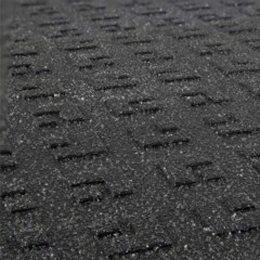 Wearwell ErgoDeck HD Solid Black with Gritshield 18 x 18 Inch Tile