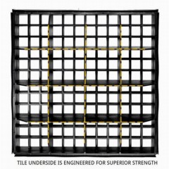 Wearwell Foundation Platform System Open Tiles 18x18 Inch Case of 4 Tile Bottom