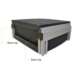 Wearwell Foundation Platform Beam Caps 2 Inch