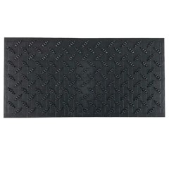 Full tile top view of Wearwell Foundation Platform DIY Diamond-Plate Tile 2 Inch x 9x18 Inch