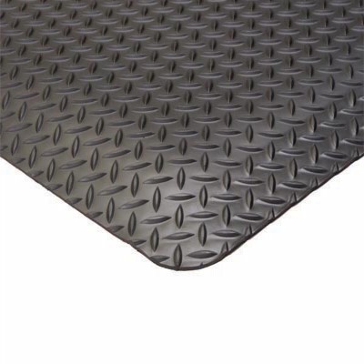 Diamond Foot Solid 3x5 feet Black