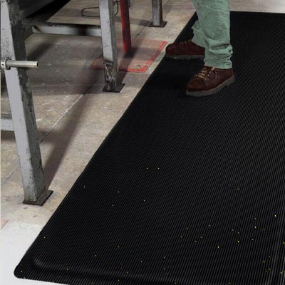 Invigorator 2x3 feet Black Yellow Assembly Line Mat