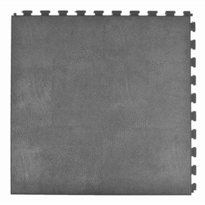 Leather PVC Floor Tile Black or Dark Gray 6 Dark Gray Tile 