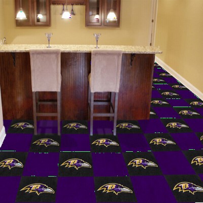 NFL Baltimore Ravens 18x18 carpet tile