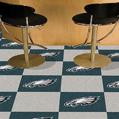 NFL Philadelphia Eagles carpet tiles 18x18 