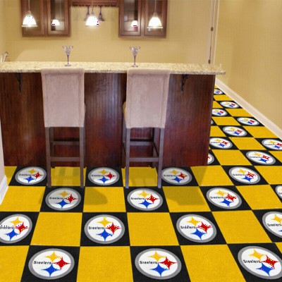 NFL Pittsburgh Steelers Carpet 18x18 tiles