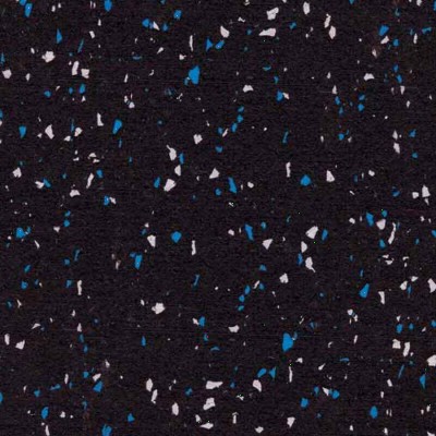 Close-up of blue gray Rolled Rubber Eureka 8 mm 10% Premium Color Per SF 