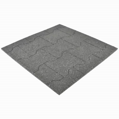 Equine Paver Tile Gray 30 mm x 2x2 Ft. Full Tile Angle