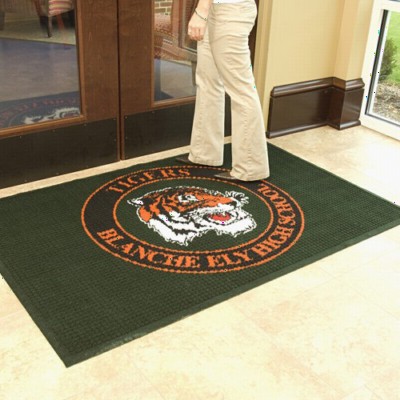 Waterhog Inlay Logo Indoor Outdoor Mat 35x58 inches tigers high school logo entrance mat