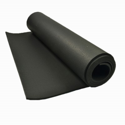 ForceFit Athletic Rolled Rubber Black 1/2 Inch x 4 Ft. Wide Per SF Roll