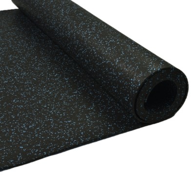 ForceFit West Athletic Rolled Rubber 10% Color 6 mm x 4 Ft. Wide Per SF roll in blue