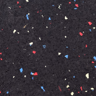 Close up of ForceFit West Athletic Rolled Rubber Regrind 8 mm x 4 Ft. Wide Per SF