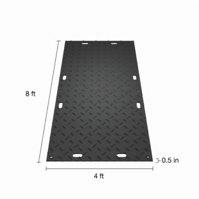 Dimensions of MambaMat Ground Protection Mat Black 1/2 Inch x 4x8 Ft.