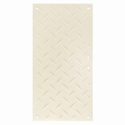 Ground Protection Mats 2x4 ft Clear top view on white background